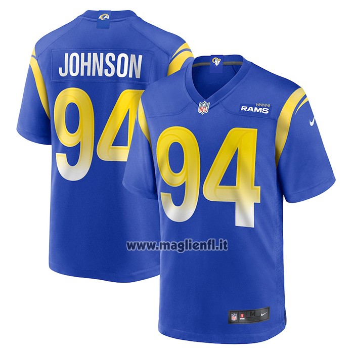 Maglia NFL Game Los Angeles Rams Desjuan Johnson Home Blu